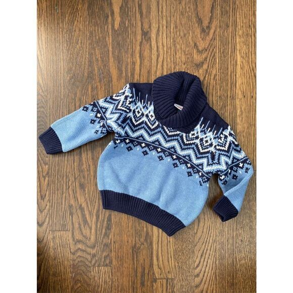 NEW GYMBORee Baby 6-12 Months Blue Navy Shawl Collar Sweater - Picture 1 of 3